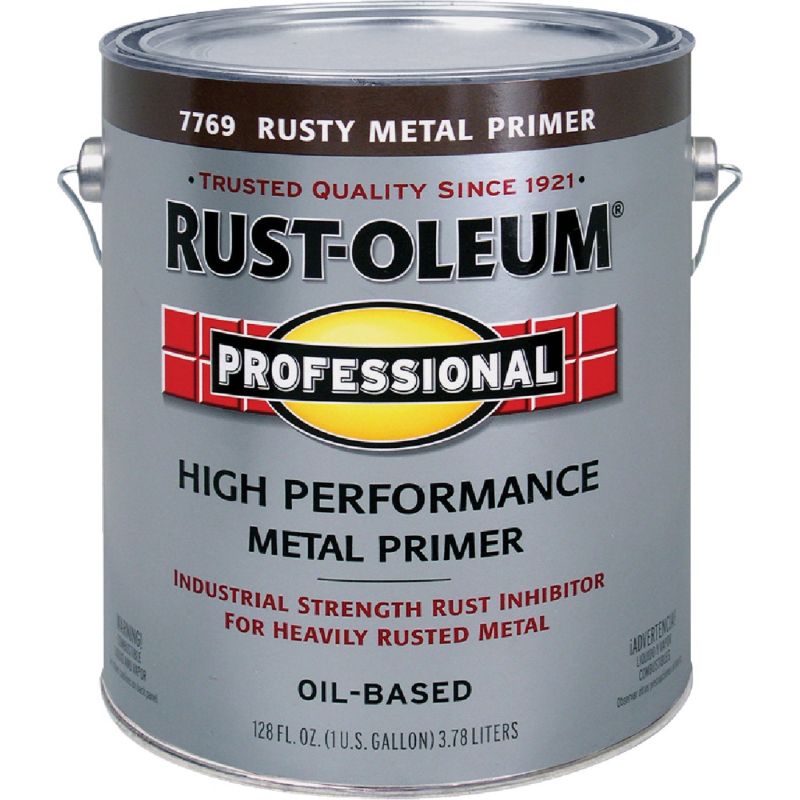 Rust-Oleum Professional High Performance Rusty Metal Primer Red/Brown, 1 Gal.