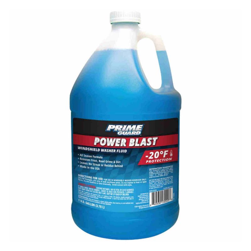 Prime Guard Xtreme Blue 92006 Windshield Washer Fluid, 1 gal Clear Blue (Pack of 6)