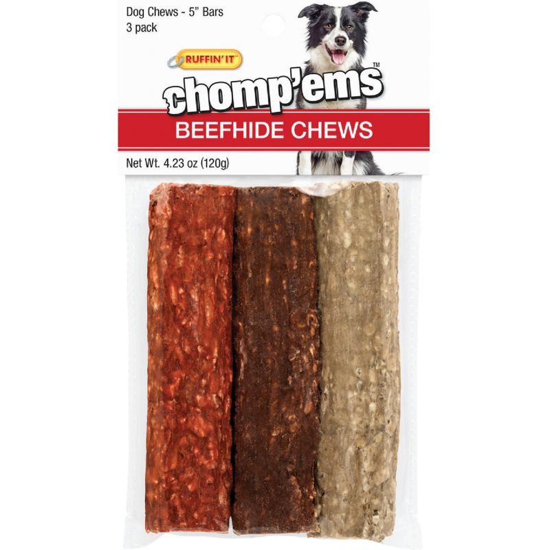 Westminster Pet Ruffin&#039; it Chomp&#039;ems Beefhide Chew 4.23 Oz.