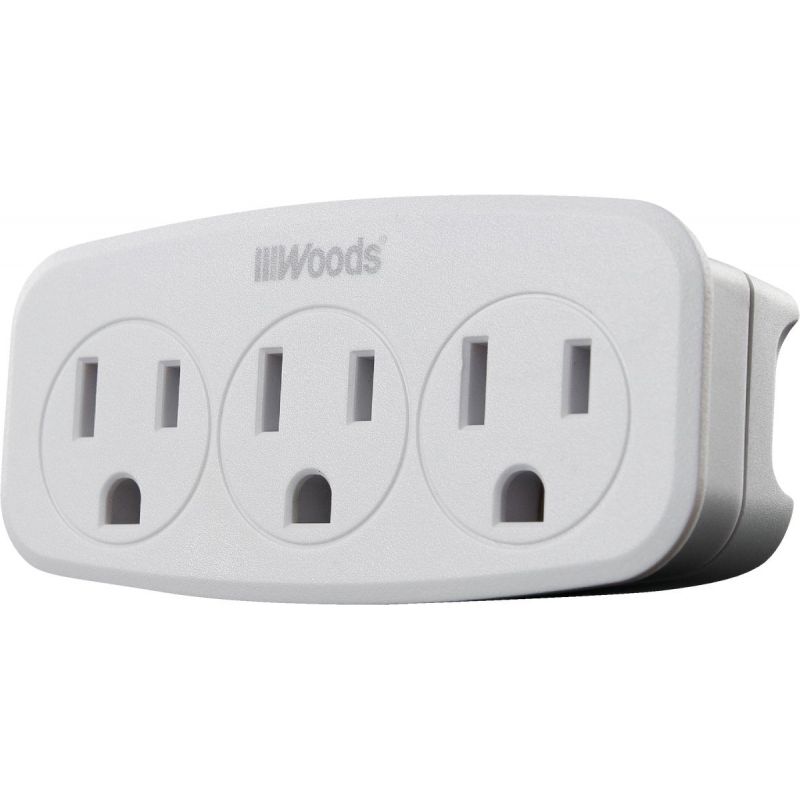 Woods 3-Outlet Tap White, 15
