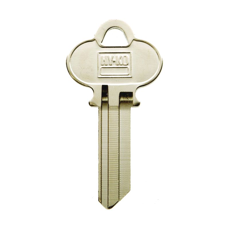 Hy-Ko 11010WK1 Key Blank, Brass, Nickel, For: Weslock Vehicle Locks Silver