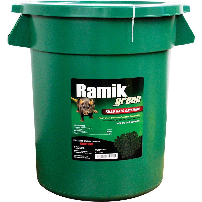 Ramik Green Rat And Mouse Poison Pellets Bucket
