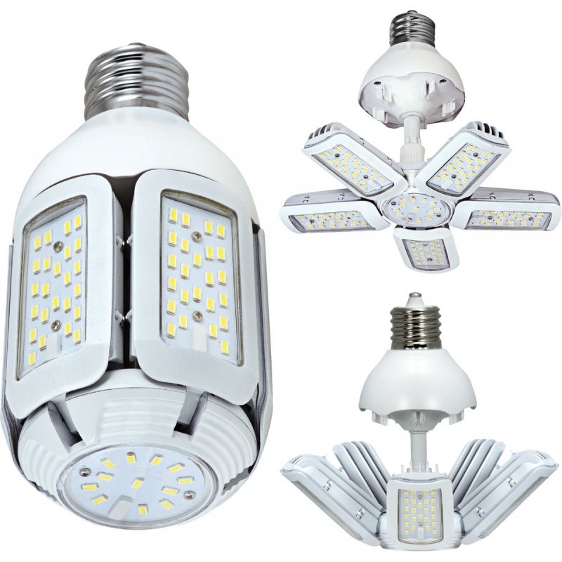 Satco Hi-Pro Corn Cob Mogul Base Adjustable Beam LED High-Intensity Light Bulb