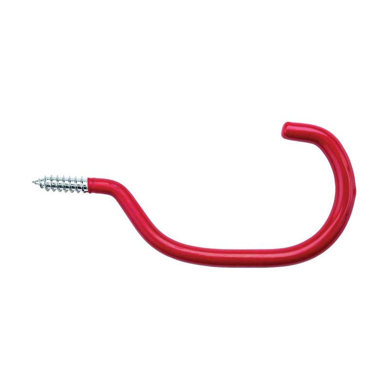 National Hardware 2158BC N271-015 Bicycle Hook, 40 lb, Steel, Red Red