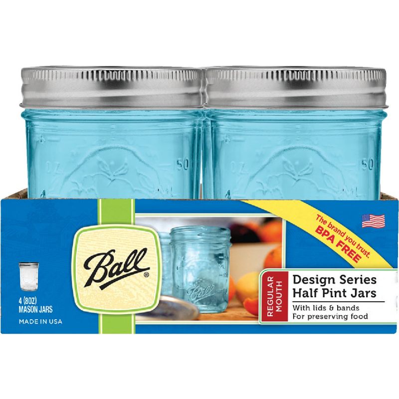 Ball® Regular Mouth Glass Keepsake Holiday Jars with Lids and