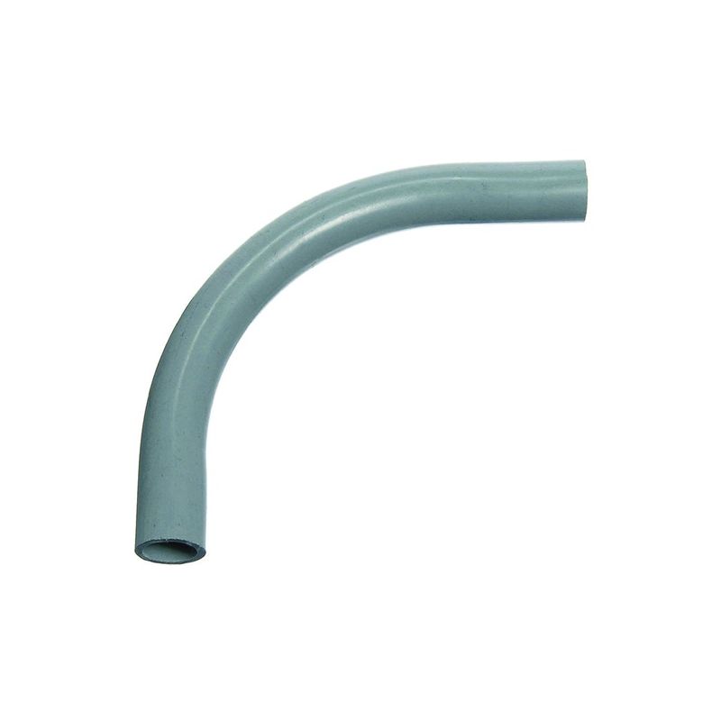 Carlon UB9AF-CAR Elbow, 1 in Trade Size, 90 deg Angle, SCH 80 Schedule Rating, PVC, Plain End, Gray Gray