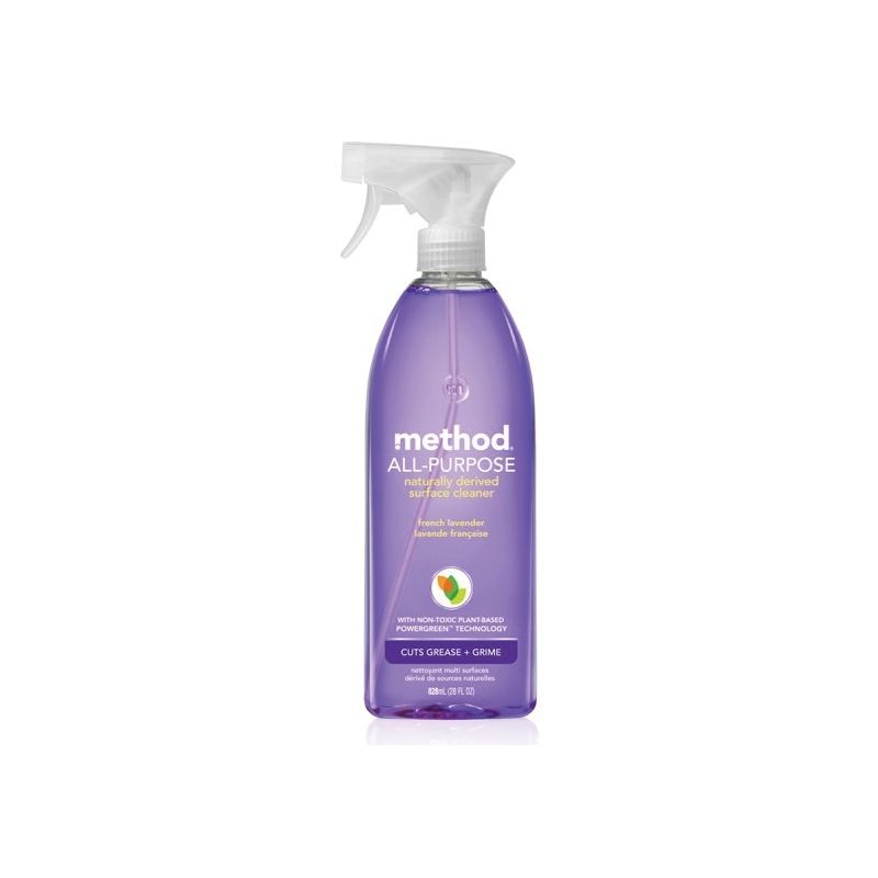 method 00005 Cleaner, 28 oz Aerosol Can, Liquid, French Lavender, Clear Clear