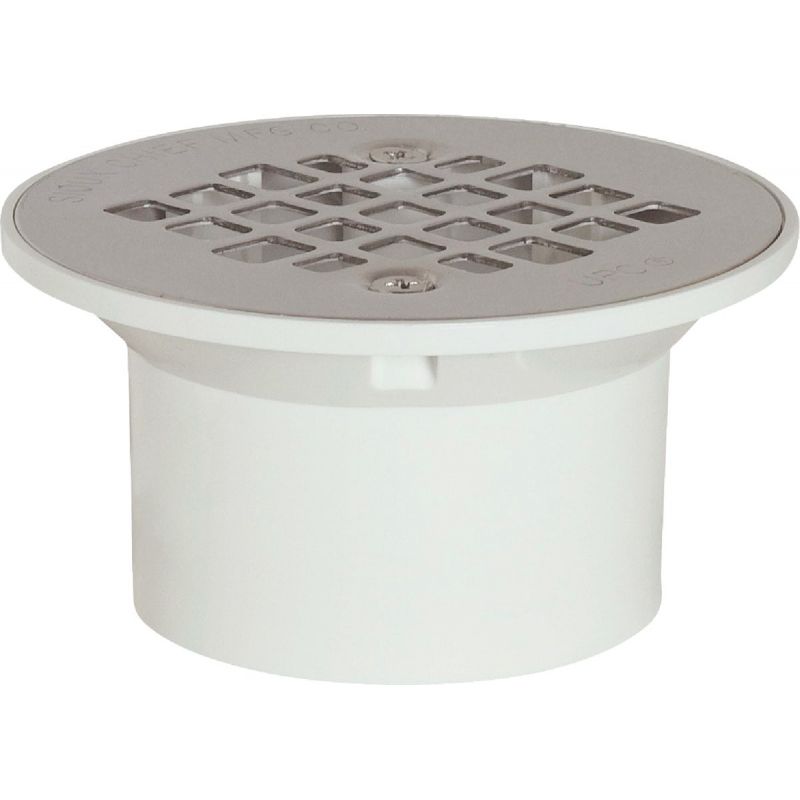 Sioux Chief PVC Floor Drain with Stainless Steel Strainer