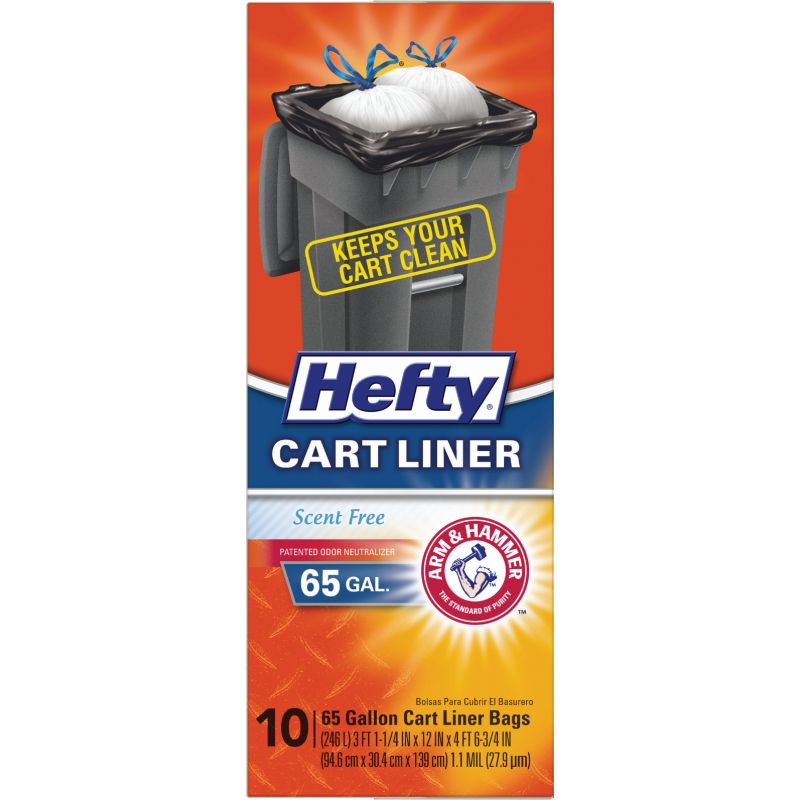 Hefty Cart/Trash Liner 65 Gal., Black