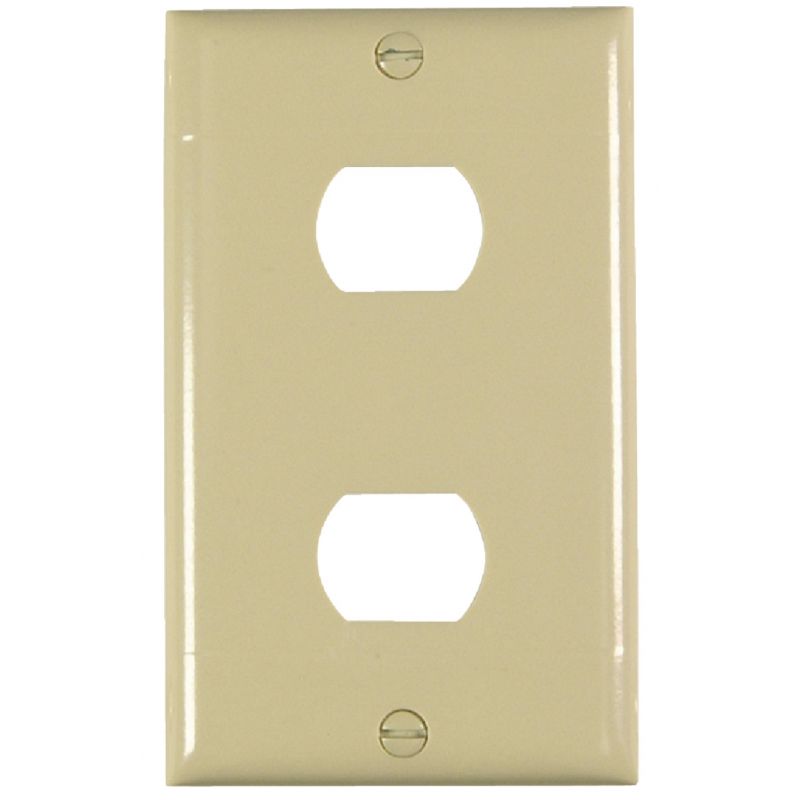 Pass and Seymour Ribbed Wall Plate Ivory