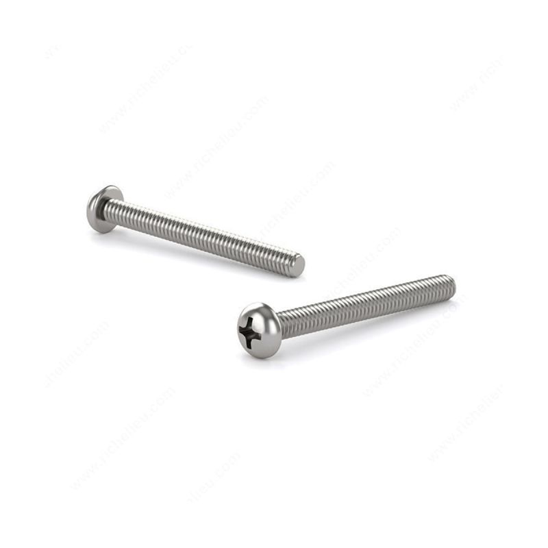 Reliable PPMS83234VP Machine Screw, #8-32 Thread, 3/4 in L, Full Thread, Pan Head, Phillips Drive, Type B Point, 100 BX