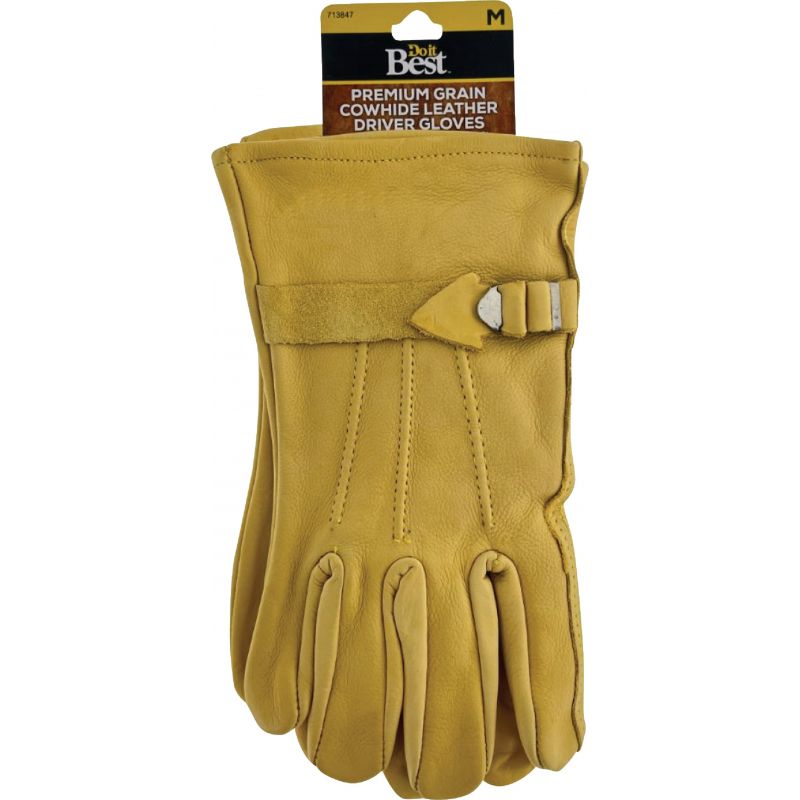 Do it Best Leather Driver Glove M, Tan