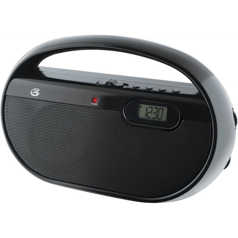 GPX AM/FM Portable Radio With Handle Black