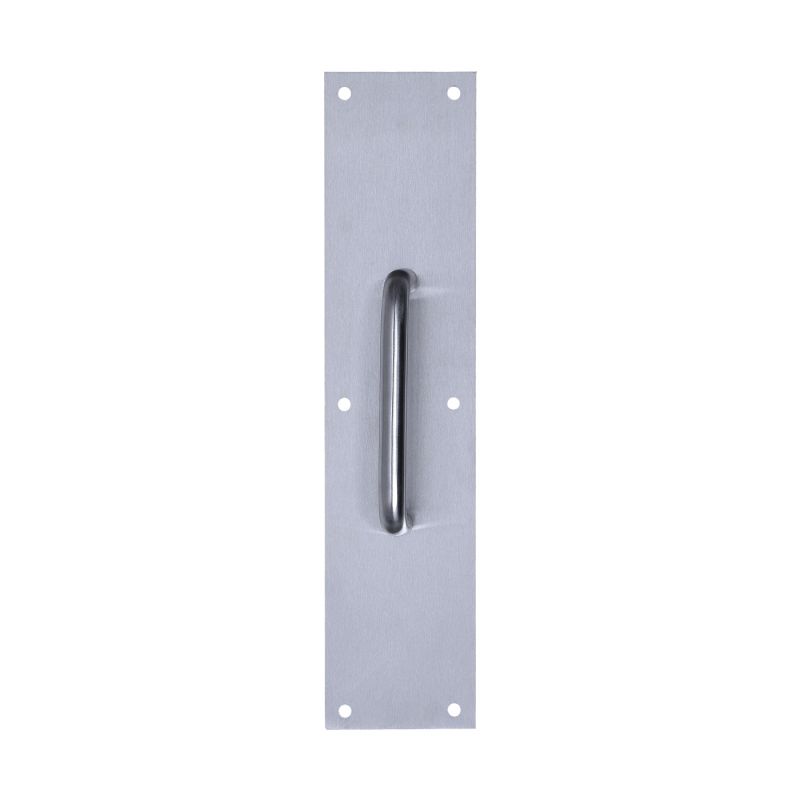 Tell Manufacturing DT100067 Door Pull Plate, 3-1/2 in W, Stainless Steel, Satin