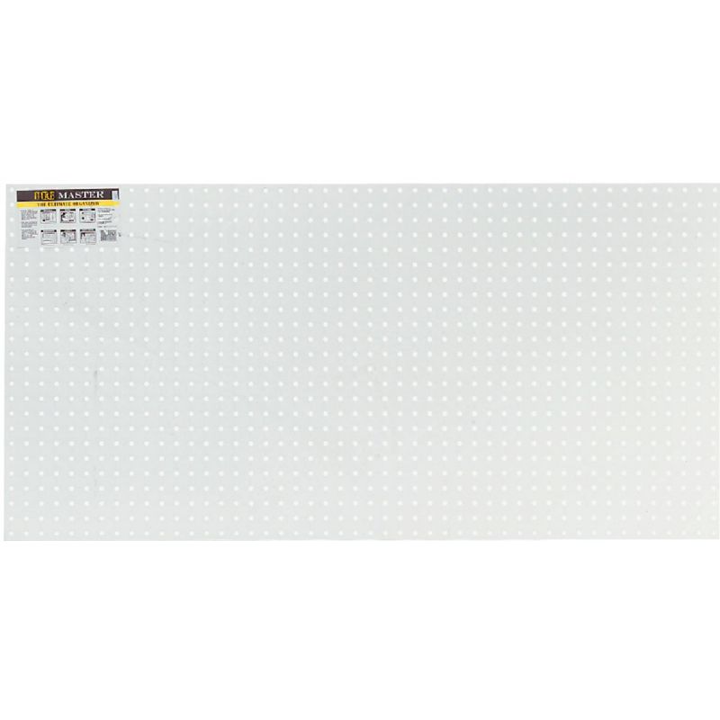 Pegmaster White Plastic Pegboard 2 Ft. X 4 Ft. X 1/4 In., White