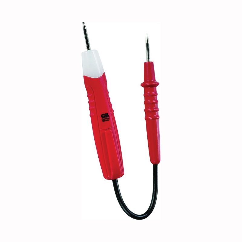Gardner Bender GET-3100 Circuit Tester, 80 to 250 VAC/VDC, Neondicator Display, Functions: Voltage, Red Red