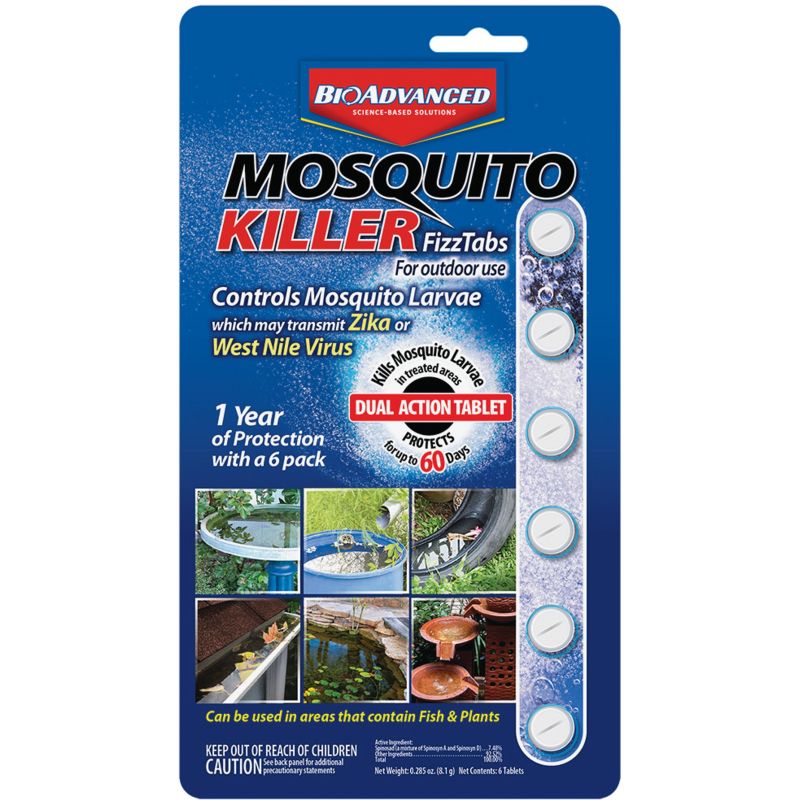 BioAdvanced Mosquito Killer Fizz Tabs 6-Pack, Tablet