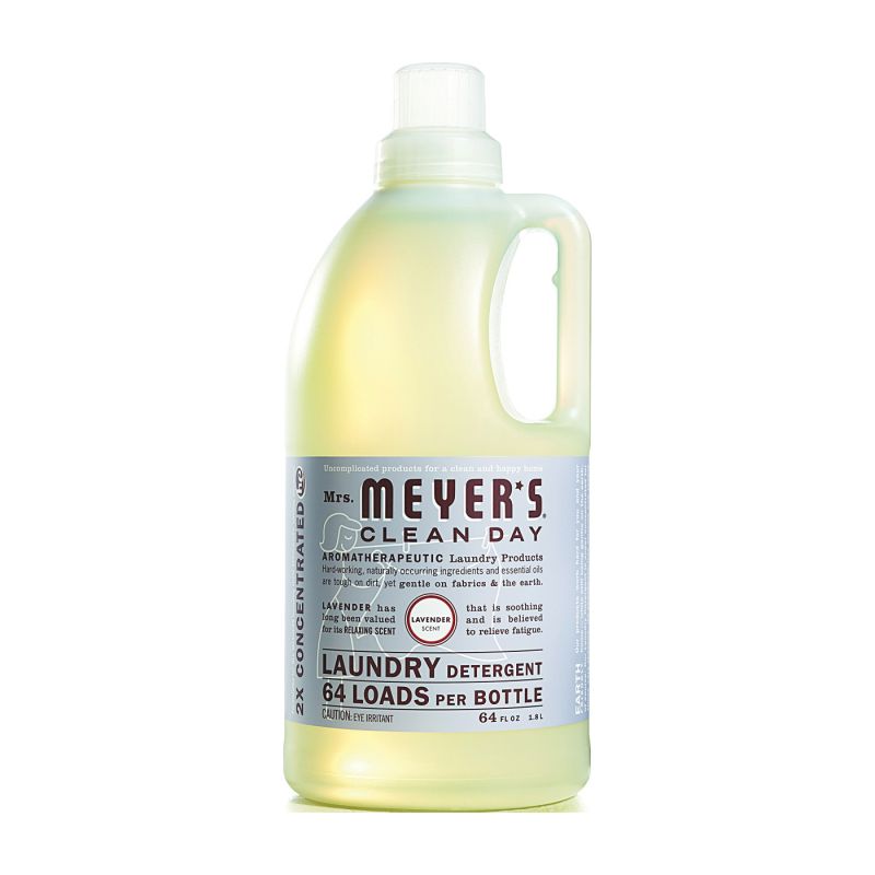 Mrs. Meyer&#039;s Clean Day 14531 Laundry Detergent, 64 oz Bottle, Liquid, Lavender