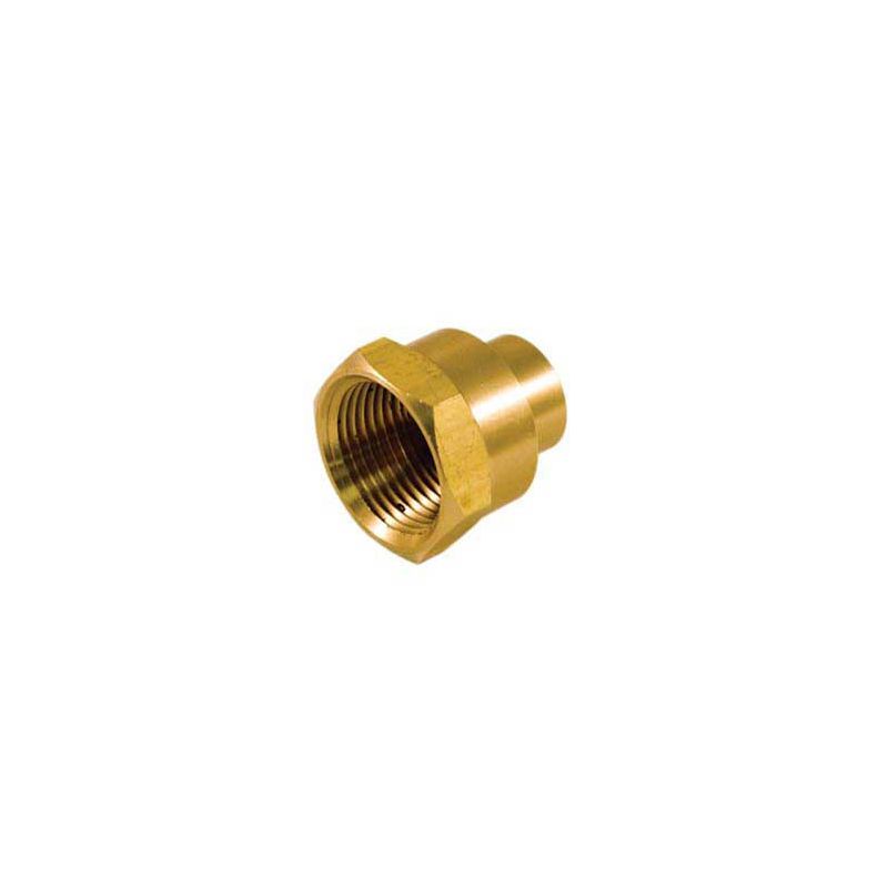 aqua-dynamic 9972-134 Pipe Adapter, 1/2 x 3/4 in, Solder x FPT, Brass