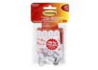 Command 17067C-VP Wire Hook, 0.5 lb, 9-Hook, Plastic, Clear Clear