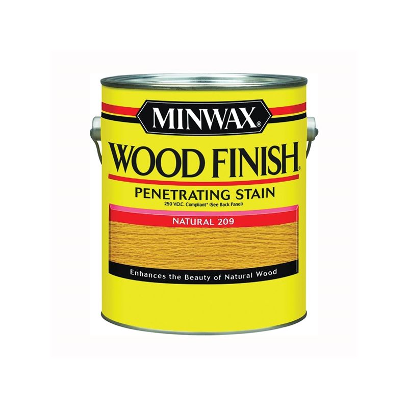Minwax Wood Finish 710700000 Wood Stain, Natural, Liquid, 1 gal, Can Natural
