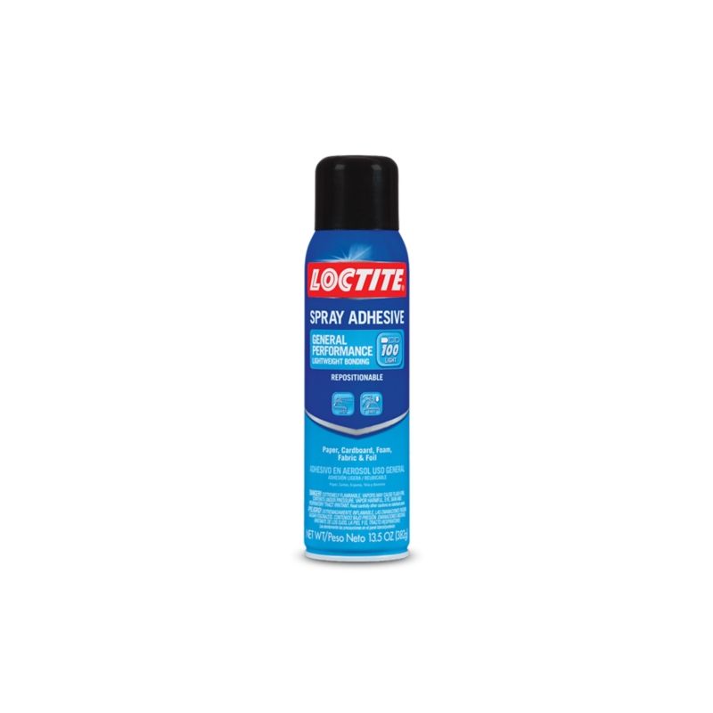 Loctite 2235316 Spray Adhesive, Solvent, White, 13.5 oz Can White (Pack of 6)