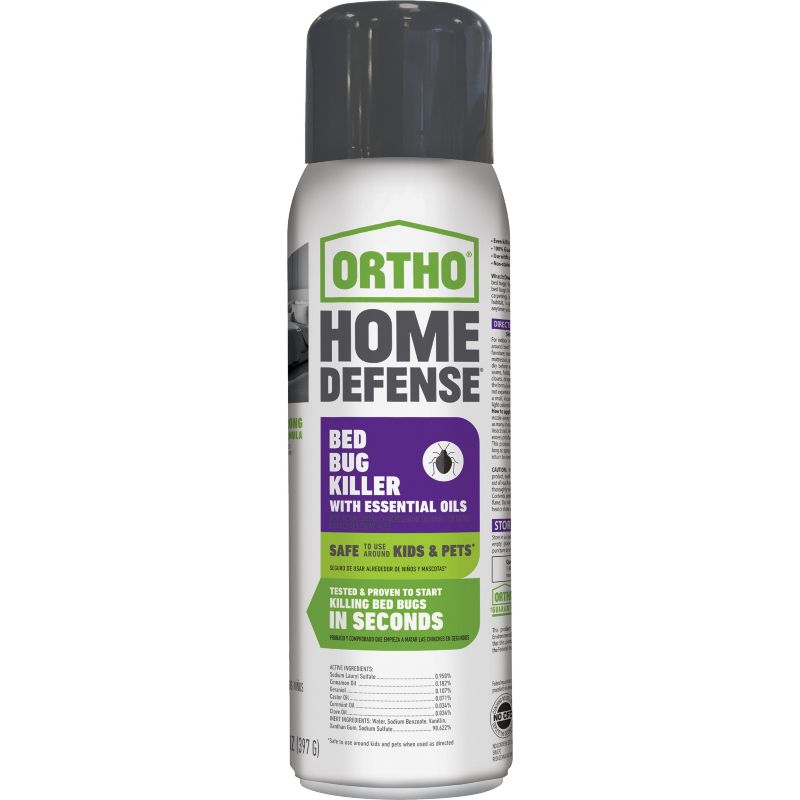 Ortho Home Defense Bedbug Killer With Essential Oils 14 Oz., Aerosol Spray