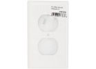 Amerelle PRO Stamped Steel Outlet Wall Plate Smooth White
