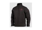 Milwaukee M12 TOUGHSHELL Series 204B-21L Insulated Heated Jacket, L, Men&#039;s, Fits to Chest Size: 42 to 44 in, Black L, Black