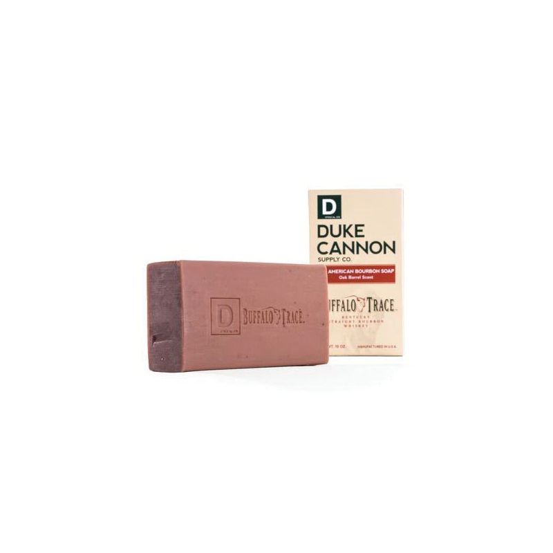 Duke Cannon 1691-H-103 Buffalo Trace Bourbon Bar Soap, Oak Barrel, 10 oz