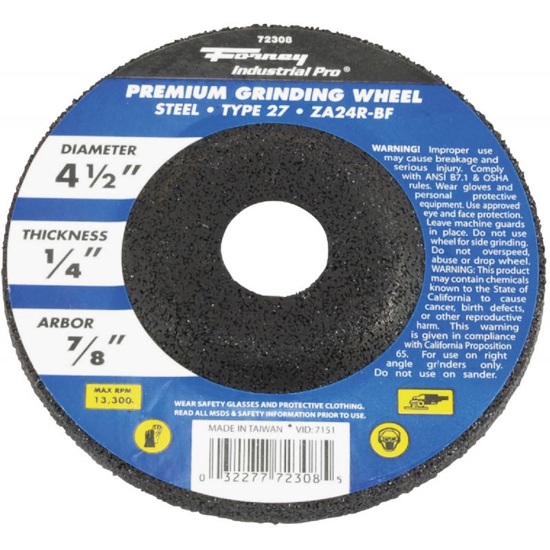 Forney Industrial Pro Type 27 Cut-Off Wheel