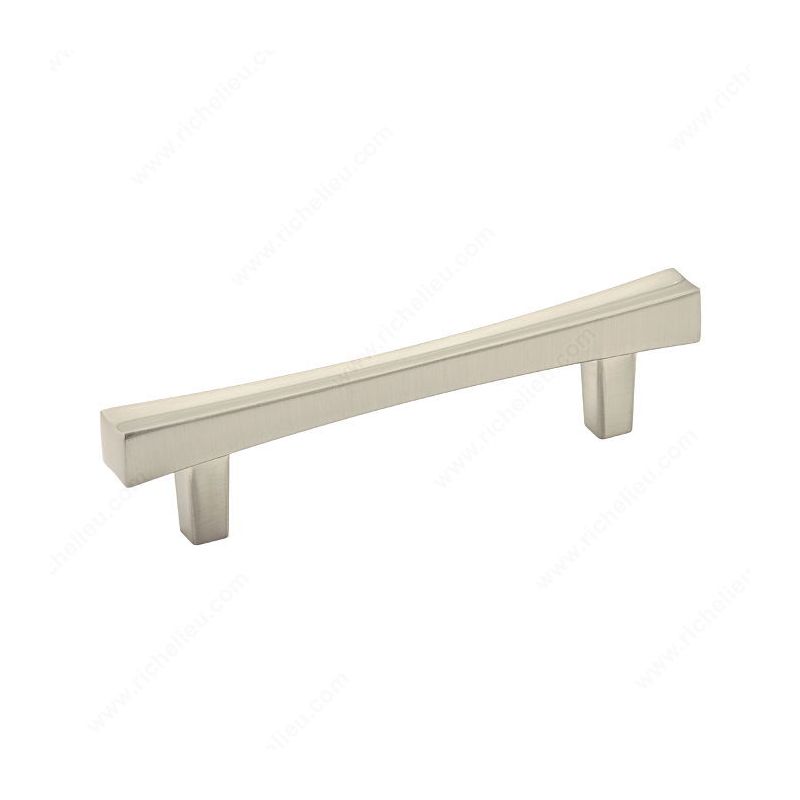 Richelieu BP722796195 Cabinet Pull, 5-11/32 in L Handle, 1-1/4 in Projection, Metal, Brushed Nickel Gray, Transitional