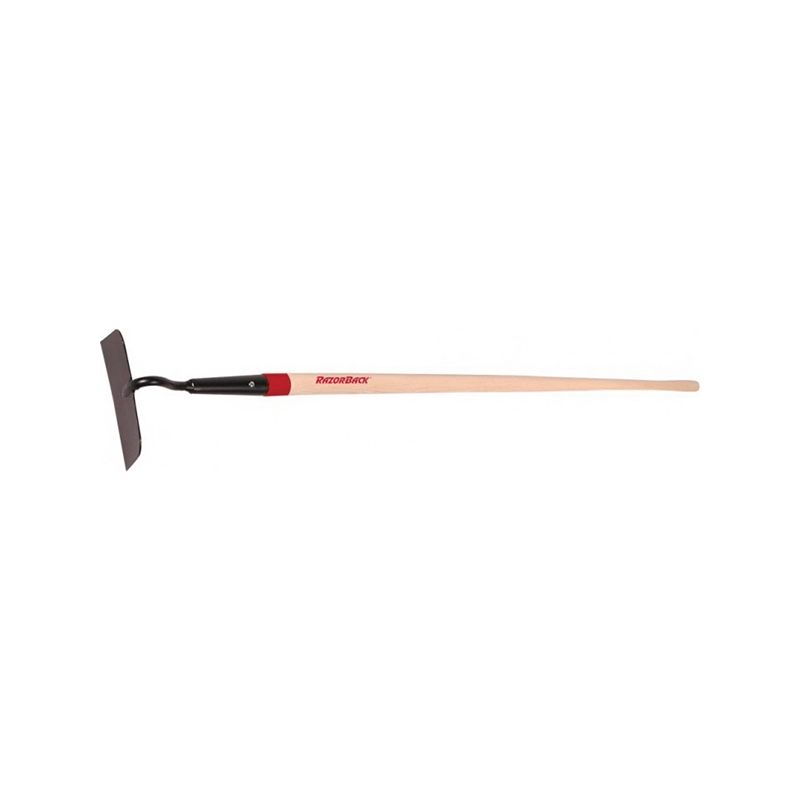Razor-Back 70110 Meadow and Blackland Hoe with Wood Handle, 7 in W Blade, 3-1/2 in L Blade, Steel Blade, Hardwood Handle 3-1/2 In