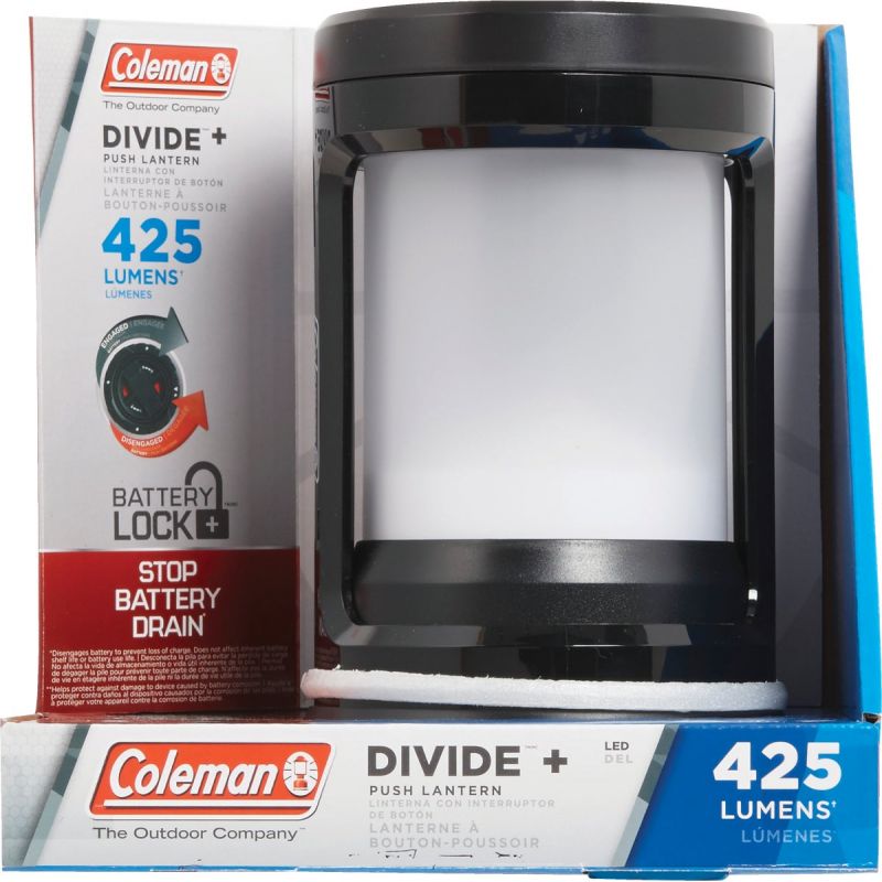 Coleman Divide + Push LED Battery Lantern Black