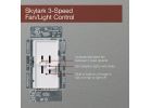 Lutron Skylark Fan &amp; Light Slide Dimmer Switch White