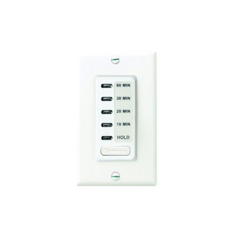 Intermatic EI210W Electronic Countdown Timer, 15 A, 120 V, 1800 W, 10 to 60 min Time Setting, White White