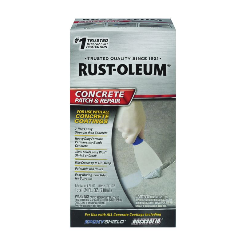 Rust-Oleum 301012 Patch and Repair Kit, Gray, 24 oz, Box Gray
