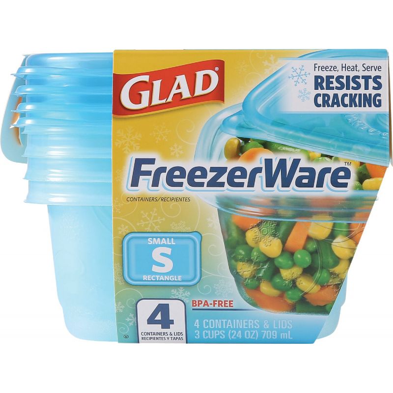 Glad FreezerWare Food Storage Container 24 Oz.