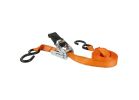 Keeper 45518 Tie-Down, 1 in W, 15 ft L, Orange, 500 lb Working Load, S-Hook End Orange