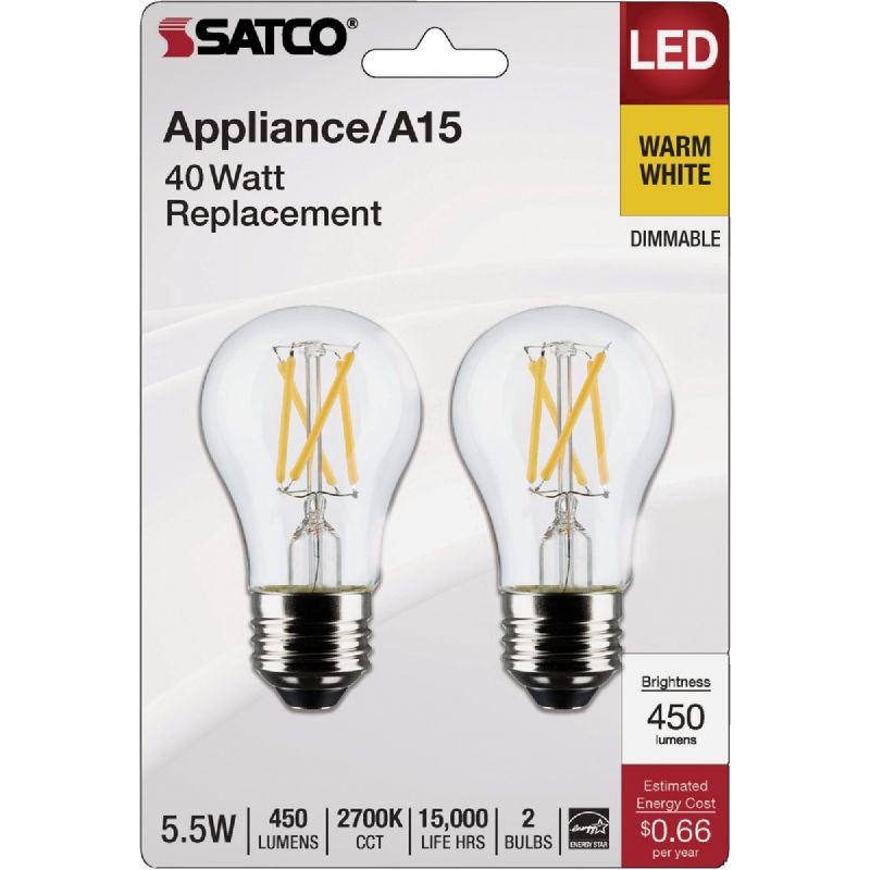 Satco A15 Medium Traditional LED Light Bulb