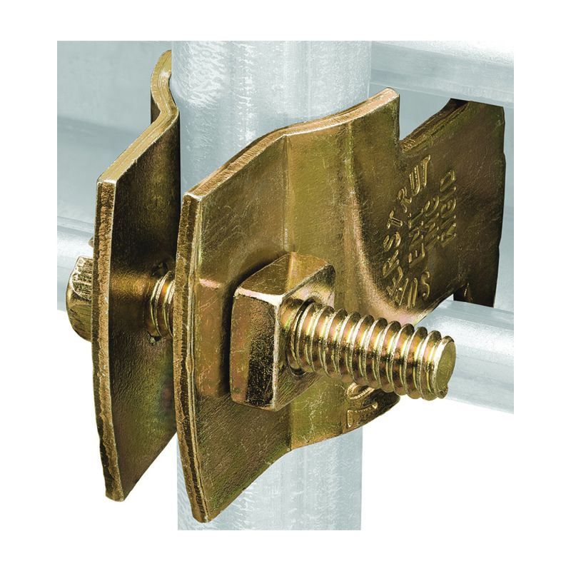 SuperStrut Z703 1-25 Pipe Clamp, Steel, Gold, Galvanized Gold
