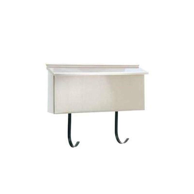 Dancy 30098 Ranch Style Mailbox, White, 15-1/2 in W, 2-7/8 in D, 7 in H White