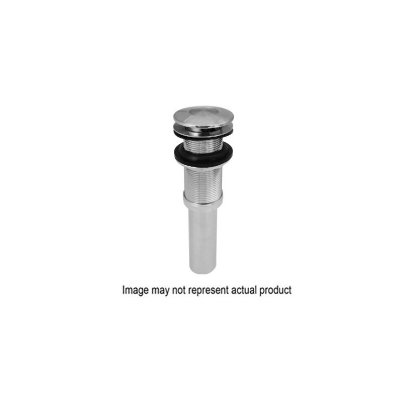 Stylewise K820-76 Pushbutton Sink Drain, 1-1/4 in Connection, Brass, Chrome