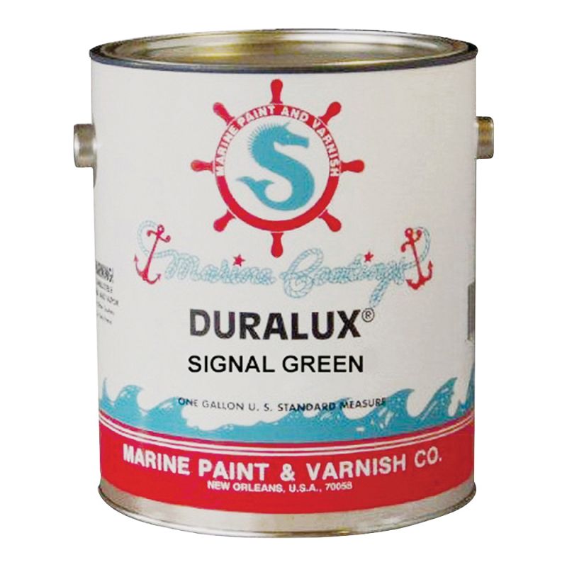Duralux M749-1 Marine Enamel, Signal Green, 1 gal Can Signal Green