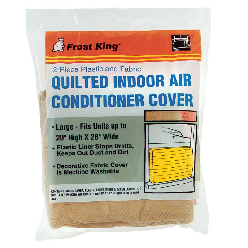 Frost King Indoor Air Conditioner Cover 28 In. W X 20 In. H, Beige