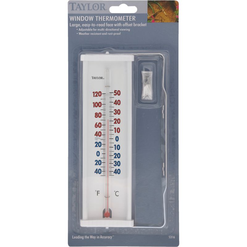 Taylor Window Thermometer White