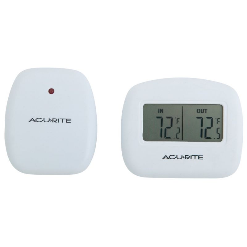 AcuRite Wireless Digital Indoor &amp; Outdoor Thermometer White