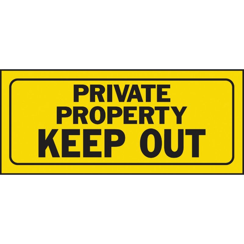 Hy-Ko Private Property Keep Out Weather-Resistant (Pack of 5)