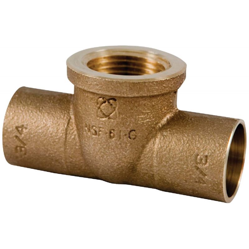 NIBCO Brass Low Lead Reducing Copper Tee 3/4 In. X 3/4 In. X 1/2 In.