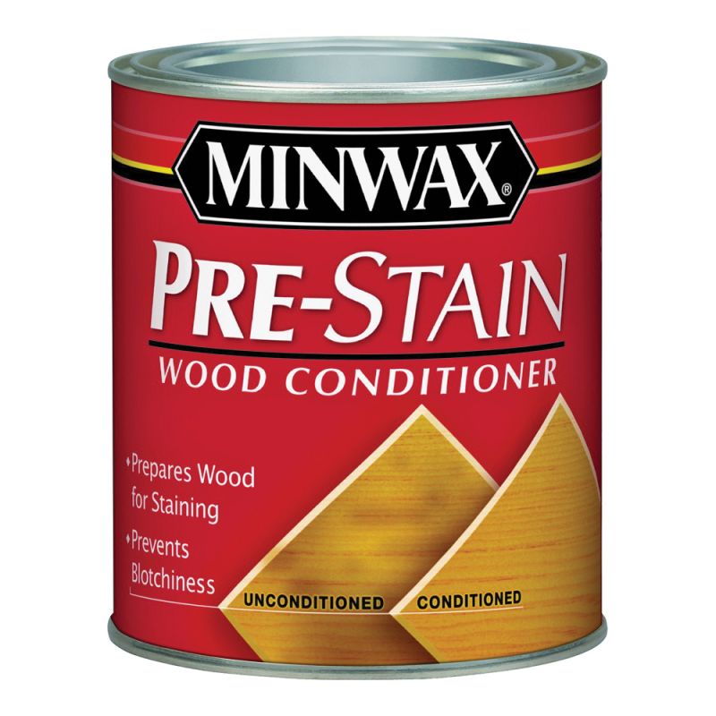 Minwax 11500000 Pre-Stain Wood Conditioner, Clear, Liquid, 1 gal, Can Clear (Pack of 2)